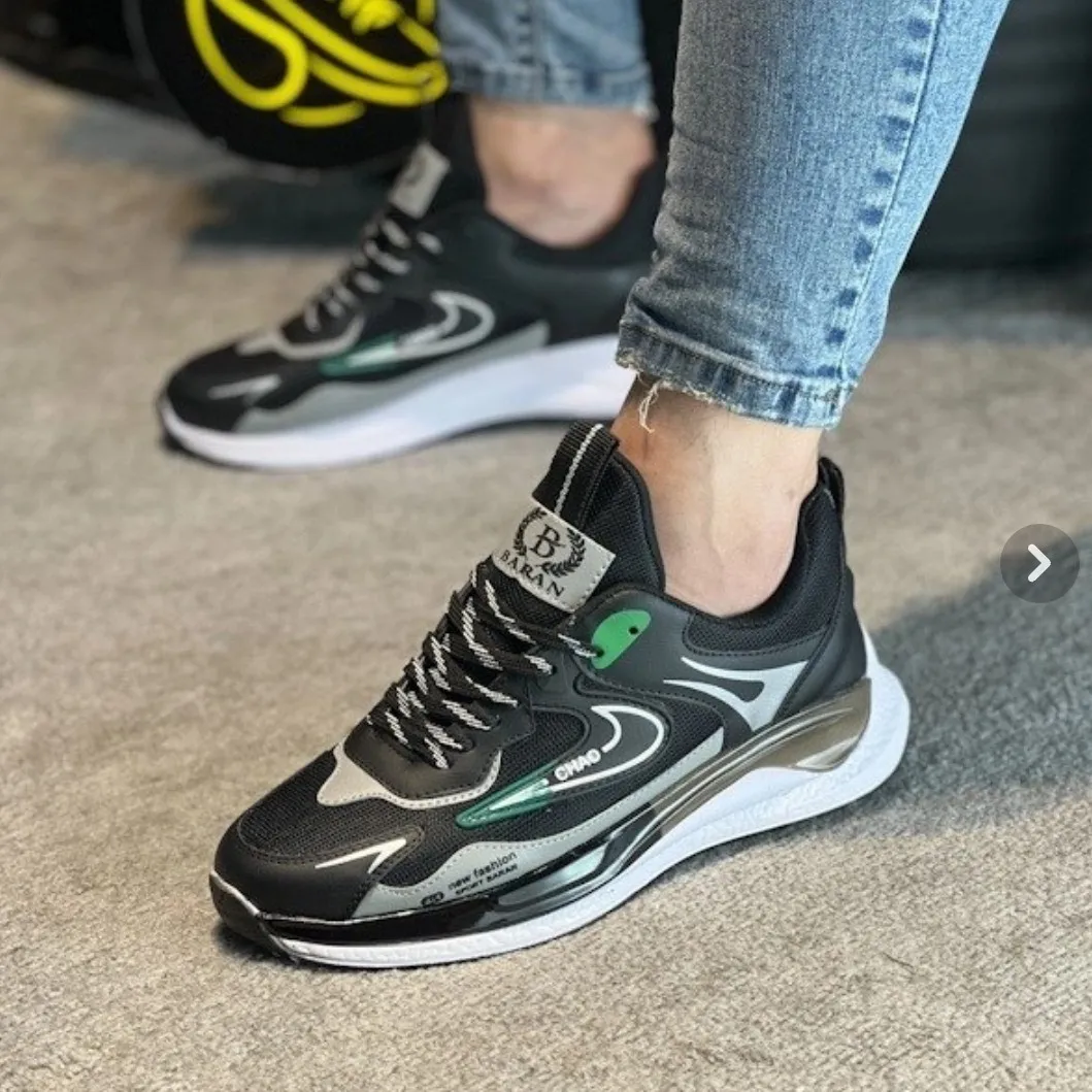 کفش کتونی اسپرت مردانه نایک بتا مشکی سبز