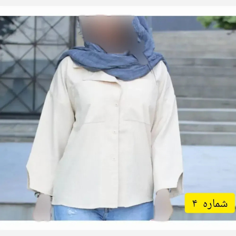 مانتو کتی زنانه کوتاه جنس شانتو صوفیا سایز بزرگ
