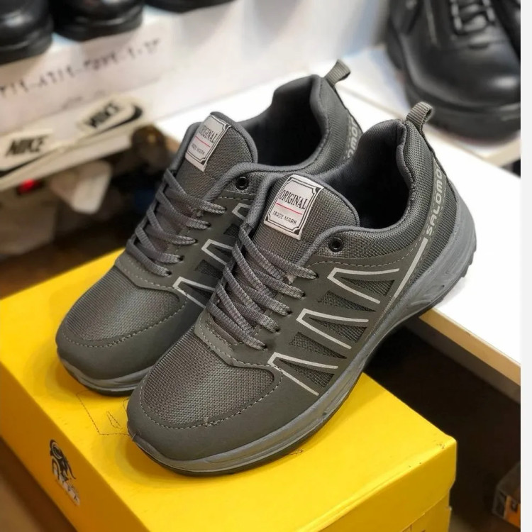 کفش سالامون مردانه تزریق مستقیم مشکی کتونی اسپرت مقاوم و خوشفرم